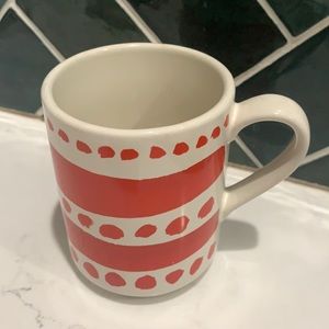 Last Chance!! Kate Spade Mug Red 80s/90s Design
